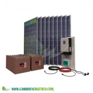 KIT SOLAR, 14000/7000 W/DÍA PARA FRIGO, BOMBA DE AGUA, LUCES, LAVADORA.