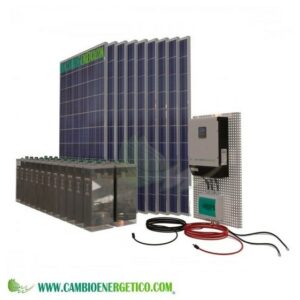 KIT SOLAR, 14000/7000 W/DÍA PARA FRIGO, BOMBAS DE AGUA, LUCES, LAVADORA.