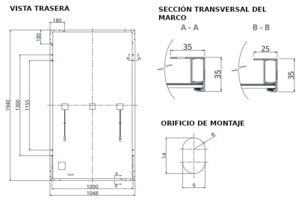 PLACA SOLAR MONOCRISTALINA CANADIAN 410 Wp